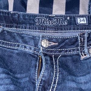Miss me jeans size 34 waist and 34 length